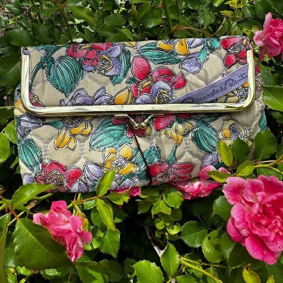 Oscar de la Renta Vintage Floral Cosmetic Bag NWT - Picture 3 of 14